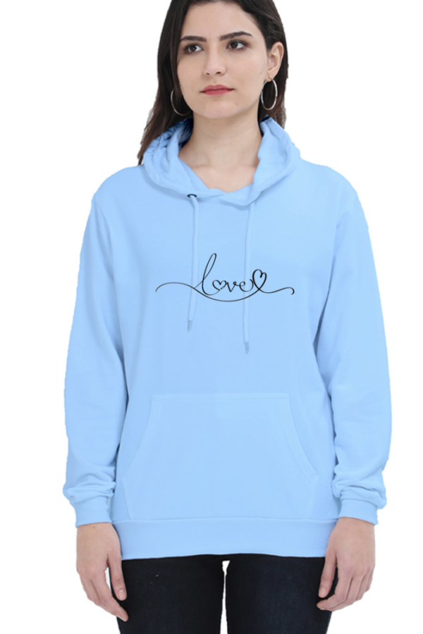 Love hooded sweatshirt