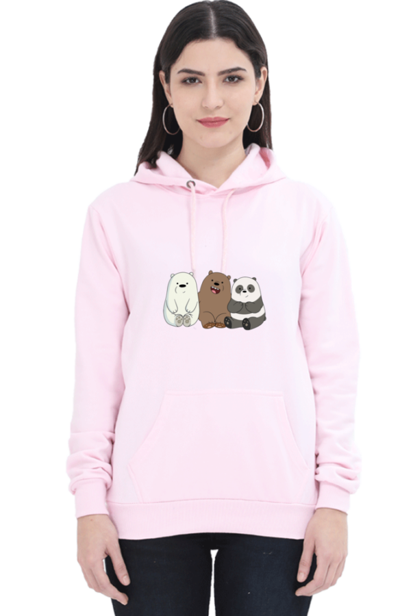 Three panda hooded sweatshirt