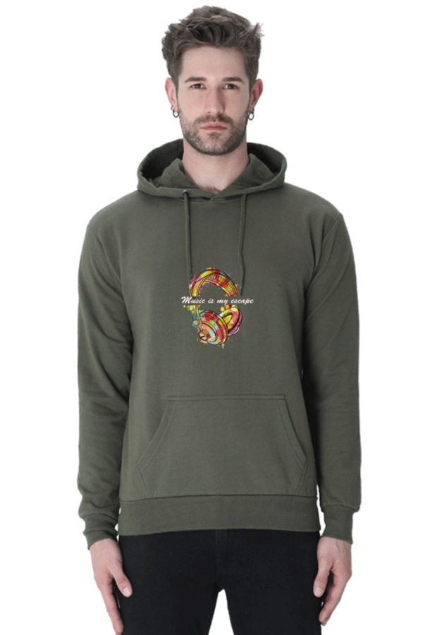 Music headphones hooded sweatshirt